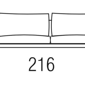 Beltá / Frajumar designové sedačky Asso 216cm open