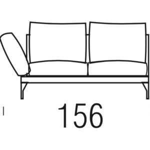 Beltá / Frajumar designové sedačky Asso 156cm open