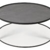 Designové konferenční stolky Round Tray Coffee Table Large Noční stolky ETHNICRAFT